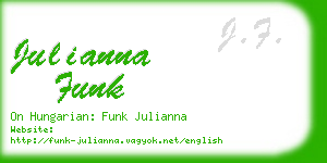 julianna funk business card